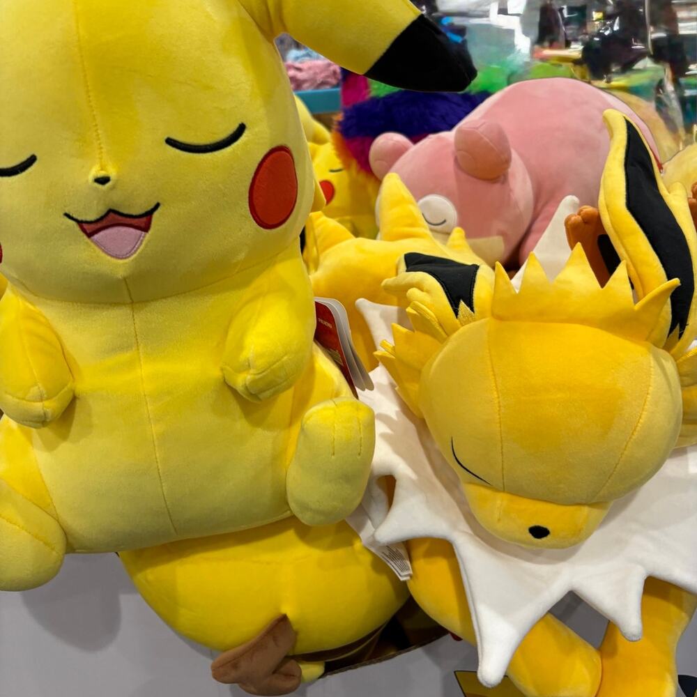 Pokémon Soft Touch 18” Sleepy Time  Pikachu & Jolteon